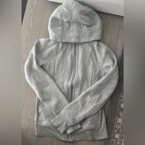 Lululemon gray scuba zip up